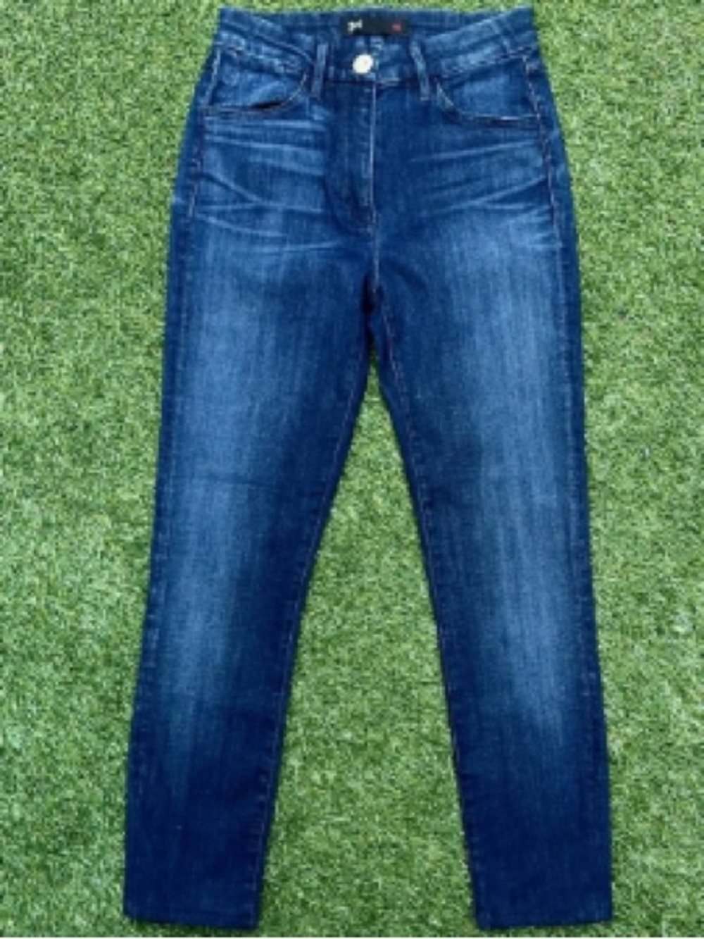 3x1 Women's Skinny Jeans in Dark Blue Wash